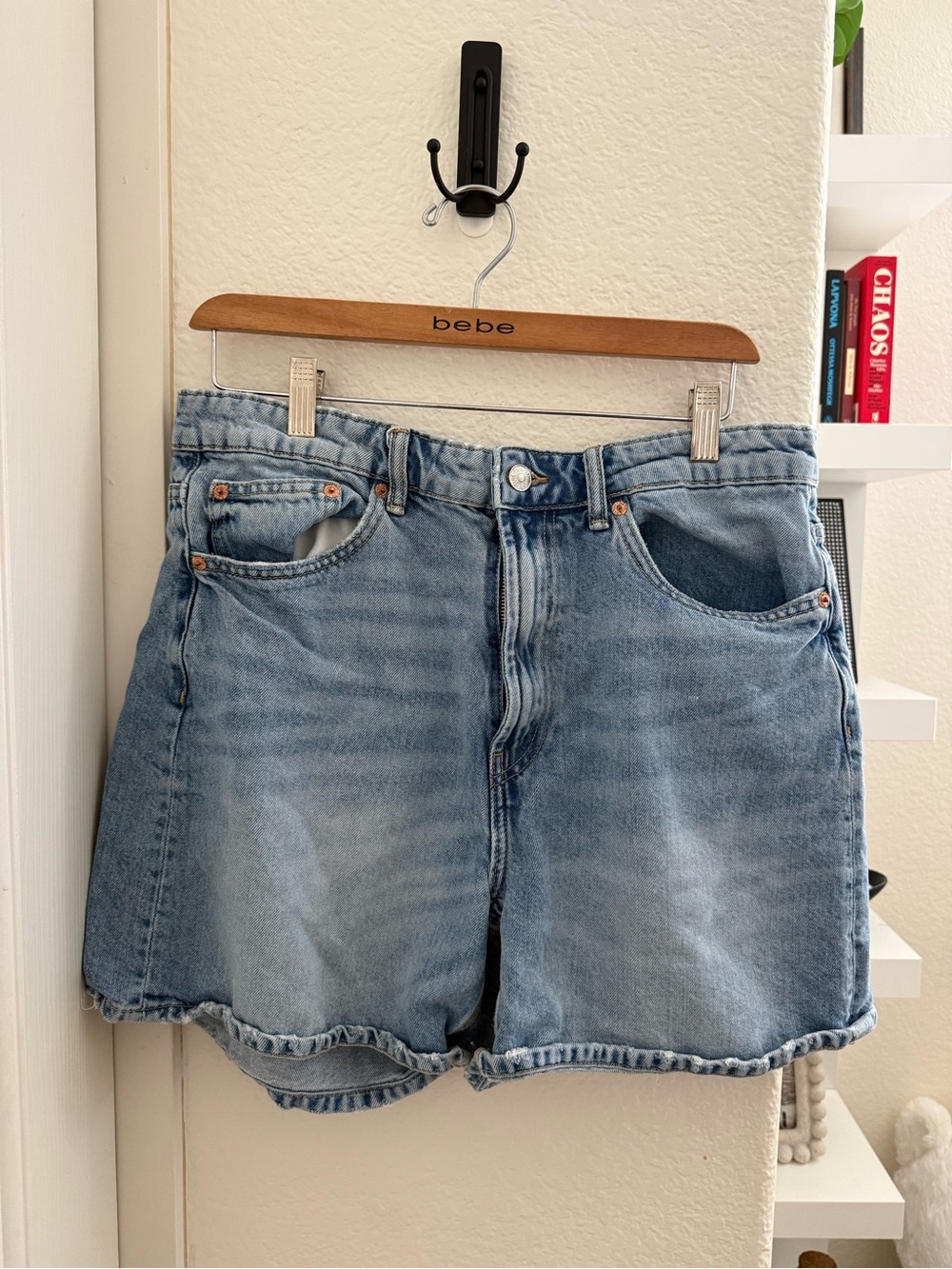 Zara Light Blue Denim Jean Shorts